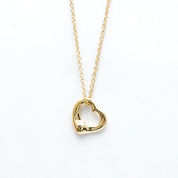 TIFFANY Open Heart Pink Gold [18K] No Stone Women's Fashion Pendant Necklace