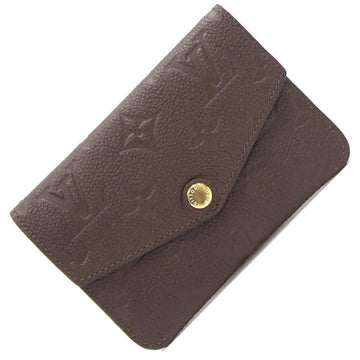 LOUIS VUITTON Coin Case Monogram Empreinte Pochette Cle M60636 Tail Purse Card Compact Wallet Key Ring