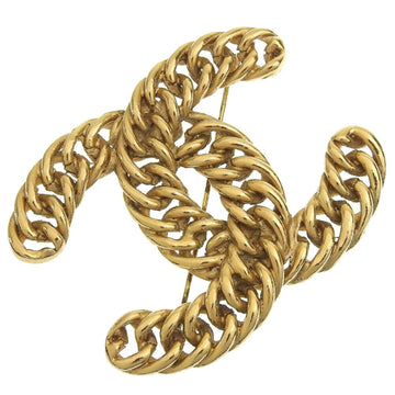 CHANEL COCO Mark Brooch Chain Gold Plated Approx. 43.3g Women's I211723062