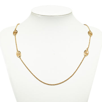 CHRISTIAN DIOR Dior Long Chain Necklace Gold Plated Women's
