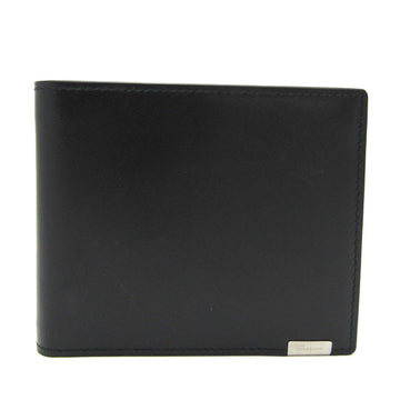 SALVATORE FERRAGAMO KD-66 7503 Men's Leather Wallet [bi-fold] Black
