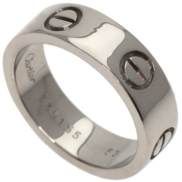 CARTIER Love Ring #53 Ring, K18 White Gold, Women's,