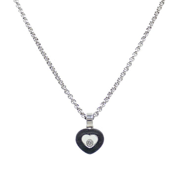 CHOPARD Happy Diamond Necklace for Women, K18WG, 12.5g, 18K White Gold, 750, Heart, A2231484