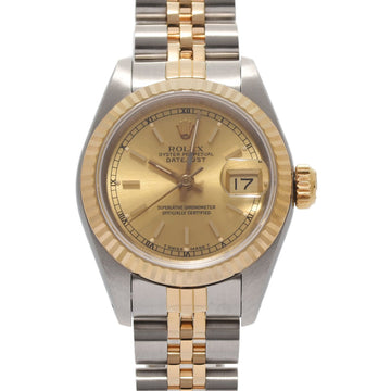 ROLEX Datejust 69173 Ladies YG/SS Watch Automatic Champagne Dial