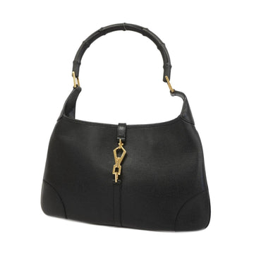 GUCCI Handbag Bamboo Jackie 001 4060 Leather Black Women's