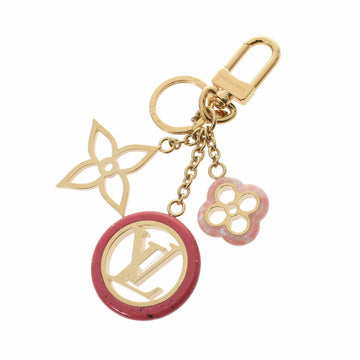 LOUIS VUITTON Porte-Cle Color Line Bag Charm Gold/Pink M64525 Women's GP Keychain