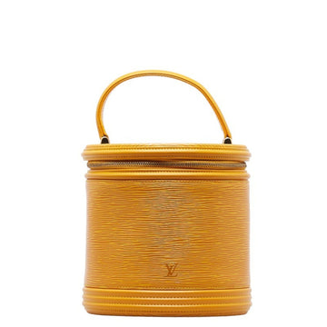 LOUIS VUITTON Epi Cannes Handbag Vanity Bag M48039 Tassili Yellow Leather Women's