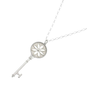 TIFFANY & Co. Daisy Key Diamond Necklace 50cm Silver SV 925