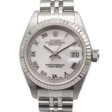 ROLEX Datejust F Wrist Watch 79174 Mechanical Automatic White RO K18WG[WhiteGold] Stainless Steel 79174