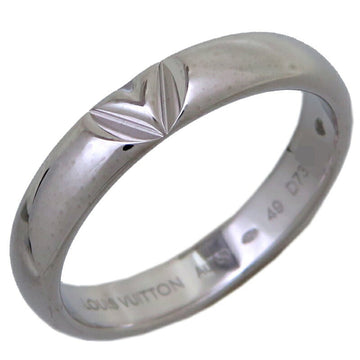 LOUIS VUITTON #49 LV Voltmulty Marriage Women's Ring Q9061K 750 White Gold Size 9