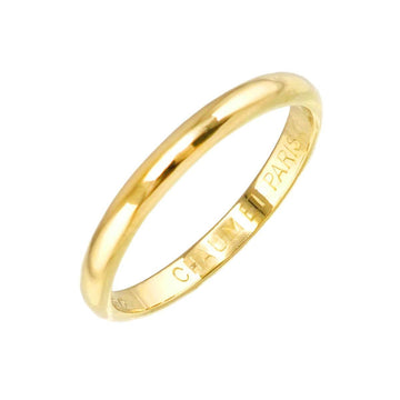 CHAUMET Plain Ring Size 8 K18 Yellow Gold 750