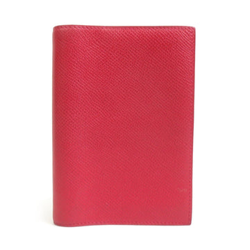 HERMES Notebook Cover Leather Dark Red Women's e58628f