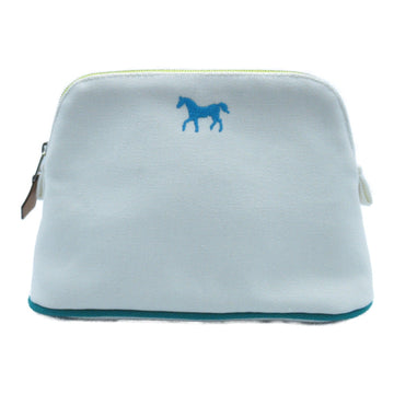 HERMES Bolide pouch White canvas