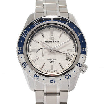 SEIKO Grand  Sports Collection GMT 20th Anniversary 1500 Limited SBGE275 Men's SS Watch Spring Drive White Dial