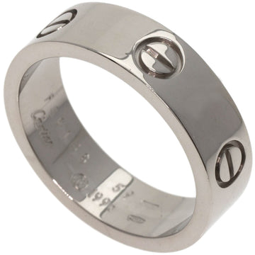 CARTIER Love Ring #59 Ring, K18 White Gold, Unisex