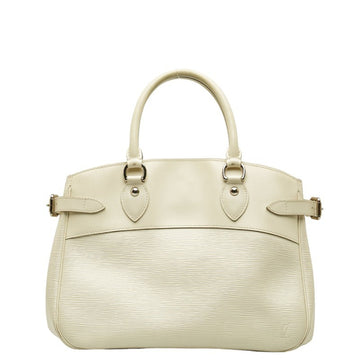 LOUIS VUITTON Epi Passy PM Handbag M5926J Yvoir White Leather Women's