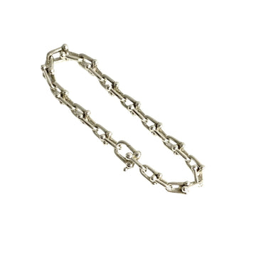 TIFFANY&Co.  Hardware Small Link Silver 925 Chain Bracelet Bangle 60438