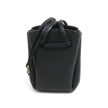 HERMES Pouch Multi-Case Vespa Leather Black Silver Unisex e58515i