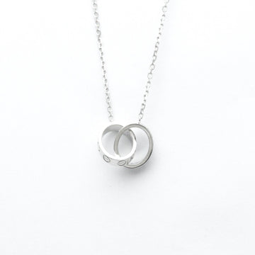 CARTIER Baby Love Diamond Necklace White Gold [18K] Diamond Men,Women Fashion Pendant Necklace [Silver]