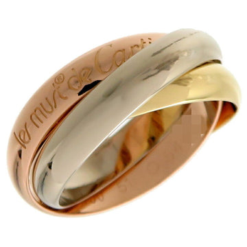 CARTIER #51 Trinity Ladies Ring, 750 Yellow Gold, Size 10.5
