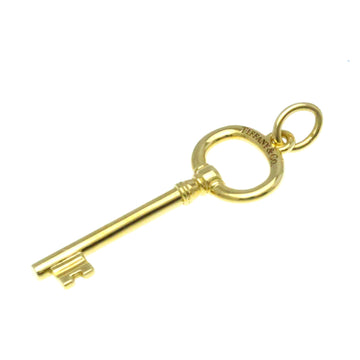 TIFFANY Oval Key Charm Yellow Gold [18K] No Stone Women's Fashion Pendant Necklace [Gold]