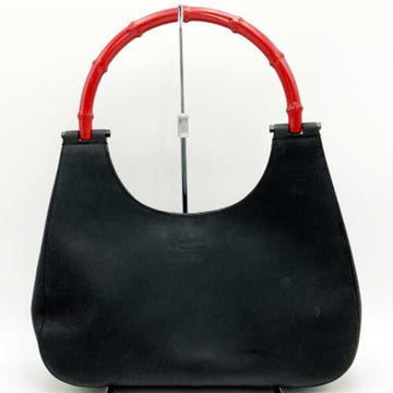 GUCCI Bamboo Shoulder Bag Handbag Hobo Black Red Leather Ladies Fashion 001 3739 USED IT2RWJLKQ3UW