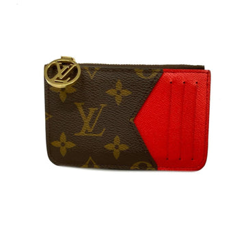 LOUIS VUITTON Wallet/Coin Case Monogram Porte Carte Homme M81881 Red Ladies