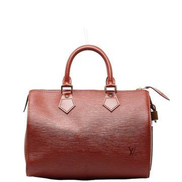 LOUIS VUITTON Epi Speedy 25 Handbag Boston Bag M43013 Kenya Brown Leather Women's