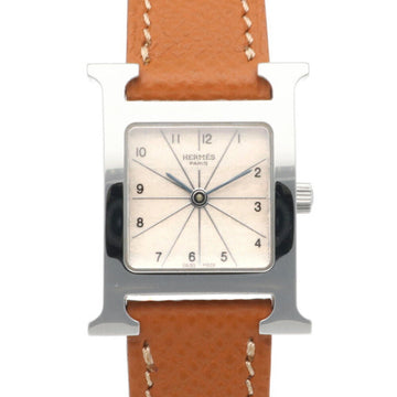 HERMES H Watch Wristwatch Stainless Steel HH1.210 Quartz Ladies