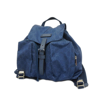 GUCCI Backpack GG Nylon 406361 Blue Women's