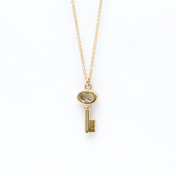 TIFFANY Keys Pink Gold [18K] No Stone Women's Pendant Necklace [Pink Gold]