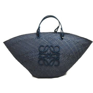 LOEWE Anagram Basket Bag Shoulder Bag Blue Denim blue Calfskin [cowhide] Irakayashi A223F04X138798