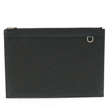 LOUIS VUITTON Damier Infini Pochette Discovery Clutch Bag Second Onyx Black N60112
