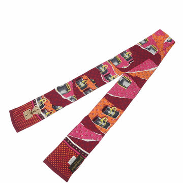 LOUIS VUITTON Twilly Scarf Bandeau Monogram Keepall Pattern 100% Silk Multicolor Accessory Women's  accessory scarf monogram