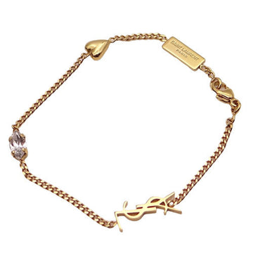 SAINT LAURENT Bracelet Women's Opium Heart Gold 701950 Size S