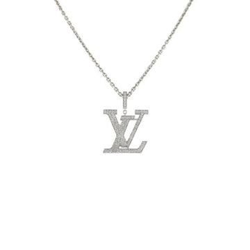 LOUIS VUITTON LV Iconic Pandantiff XL K18WG White Gold Necklace