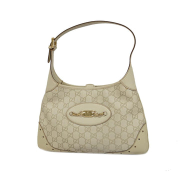 GUCCI Handbag ssima 145778 Leather Ivory Champagne Women's