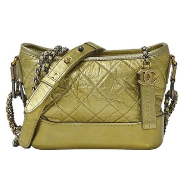 CHANEL Bag Gabrielle de  Small Hobo Women's Shoulder Leather Gold Chain Compact