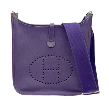 HERMES Shoulder Bag Evelyn 3 Epsom Leather Estimated Ultra Violet Women's z0821