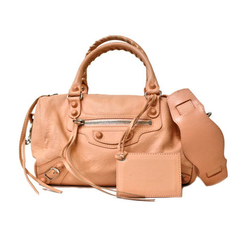 BALENCIAGA Shoulder Bag Leather Pink Women's  BRB01000000000114
