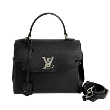 LOUIS VUITTON Rock Me Ever Leather 2way Handbag Shoulder Bag Black 33120