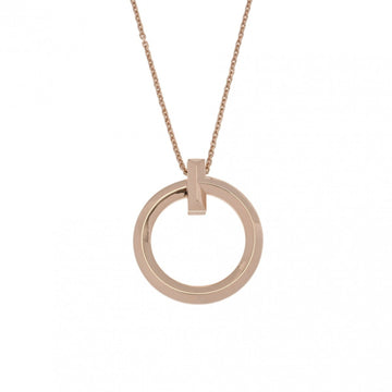TIFFANY&Co.  T One Circle Large - Women's K18 Pink Gold Necklace