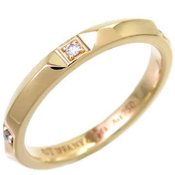 TIFFANY True Band Diamond Women's Ring, 750 Yellow Gold, Size 11.5