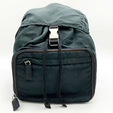 PRADA Rucksack Daypack Nylon Bag Triangle Khaki Dark Green Ladies Men's USED ITUTNFNAY8OO