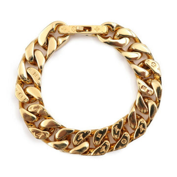 LOUIS VUITTON Bracelet Chain Links M00306 Size L Metal Gold Monogram Pattern