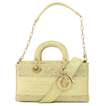 CHRISTIAN DIOR Lady D-Joy Handbag Canvas Women's