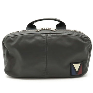 LOUIS VUITTON Gaston V V-Line Fast Body Bag Waist Pouch Shoulder Asphalt Gray M50445