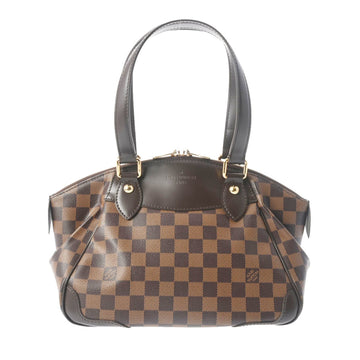 LOUIS VUITTON Damier Verona PM Brown N41117 Women's Canvas Handbag