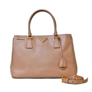 PRADA Saffiano Women's Leather Shoulder Bag Pink