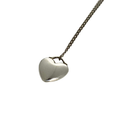 TIFFANY&Co.  heart motif silver 925 chain necklace pendant 25738